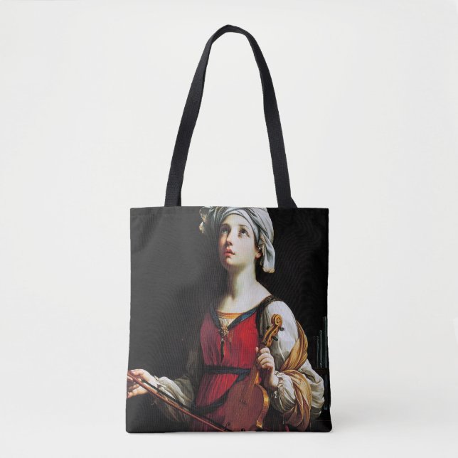 Saint Cecilia (St. Cecilia), Guido Reni Tote Bag (Front)