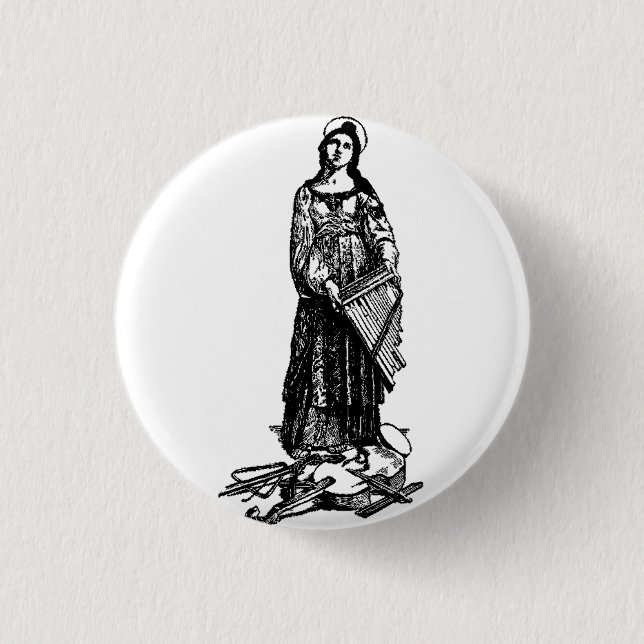 Saint Cecilia with violin by Raphael Button (Front)