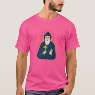 SAINT CHARBEL Holy miracle monk pray for us T-Shirt
