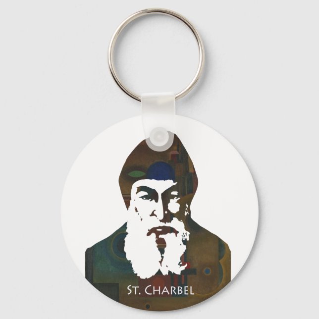 Saint Charbel Keychain (Front)