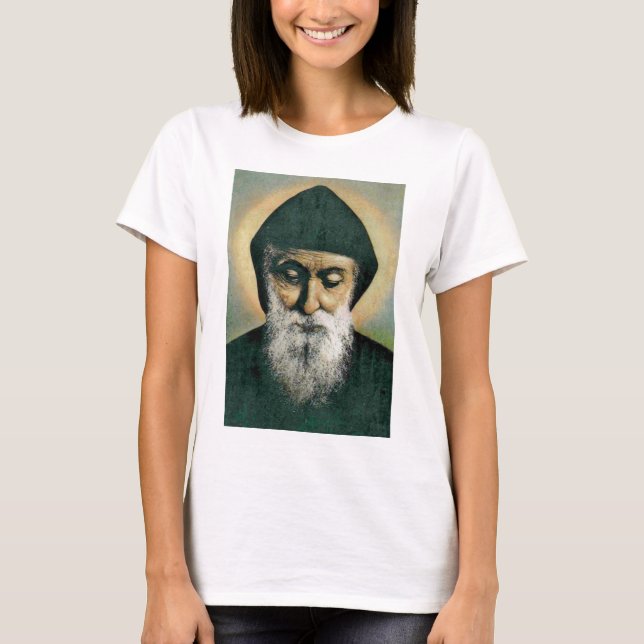 Saint Charbel Portrait T-Shirt (Front)