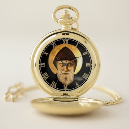 Saint Charbel Sharbel Makhlouf Maronite Rite Pocket Watch