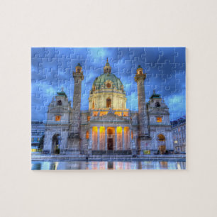 Saint Charles's Church in Vienna, Austria Jigsaw Puzzle
