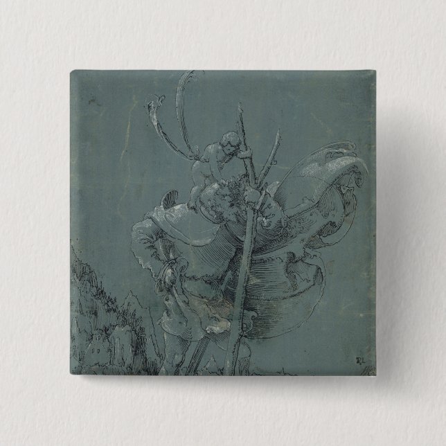 Saint Christopher, 1510 Button (Front)