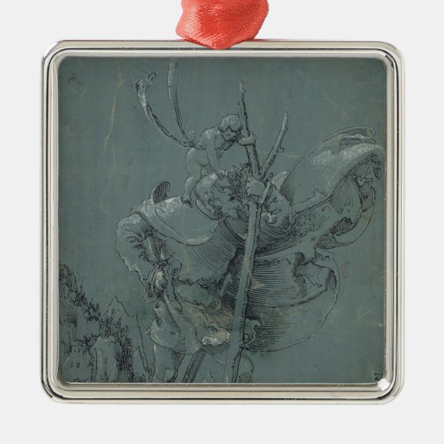 Saint Christopher, 1510 Metal Ornament (Front)