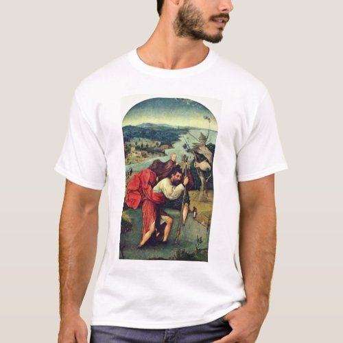 Saint Christopher By Hieronymus Bosch Best Quali T_Shirt