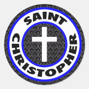 Saint Christopher Classic Round Sticker