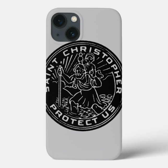 Saint Christopher Medal Case-Mate iPhone Case (Back)