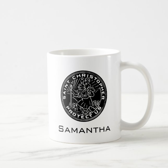 Saint Christopher Medal Coffee Mug (Right)