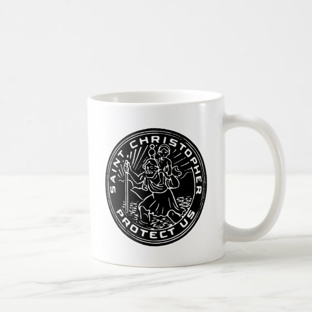 Saint Christopher Medal Coffee Mug (Right)
