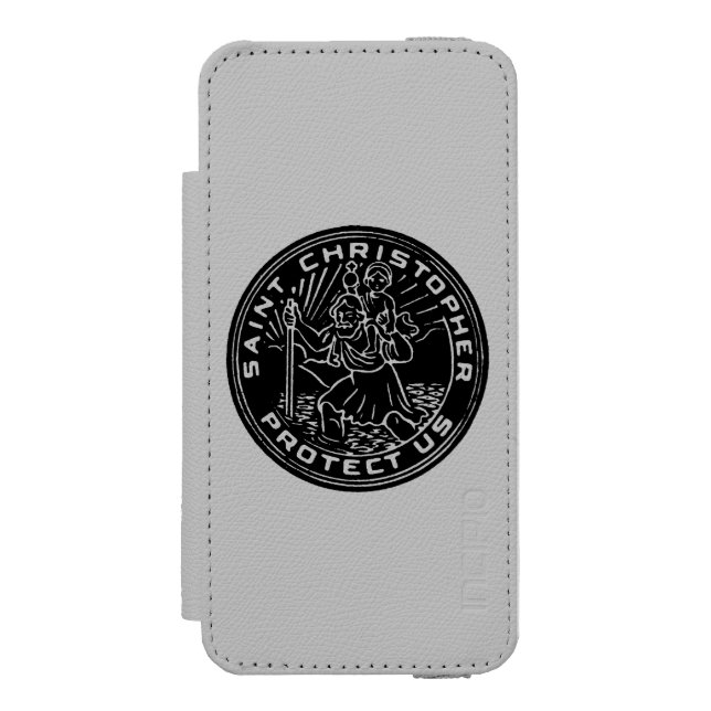 Saint Christopher Medal Incipio iPhone Wallet Case (Folio Front)