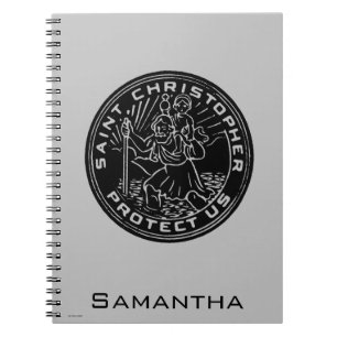 Saint Christopher Medal Notebook