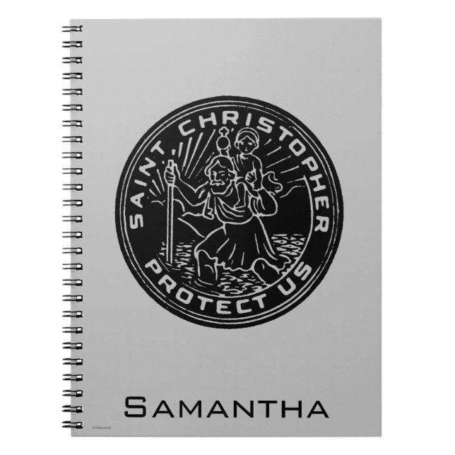 Saint Christopher Medal Notebook (Front)