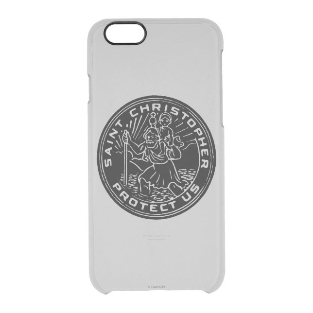 Saint Christopher Medal Uncommon iPhone Case (Back)