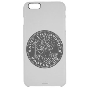 Saint Christopher Medal Clear iPhone 6 Plus Case