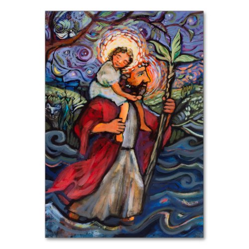 Saint Christopher Prayer Card