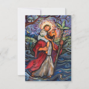 Saint Christopher Prayer Card