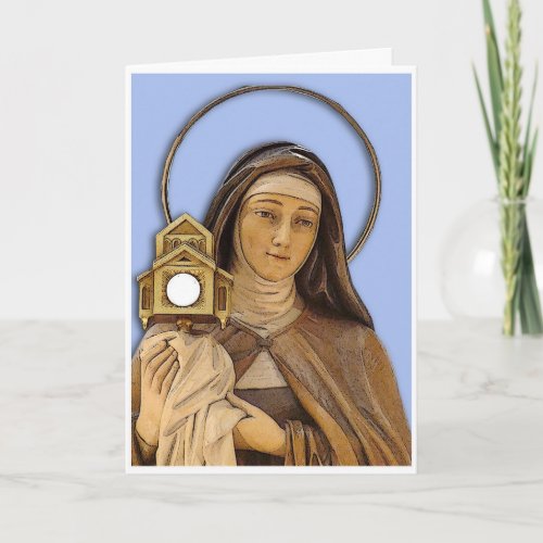 Saint Clare Assisi Card
