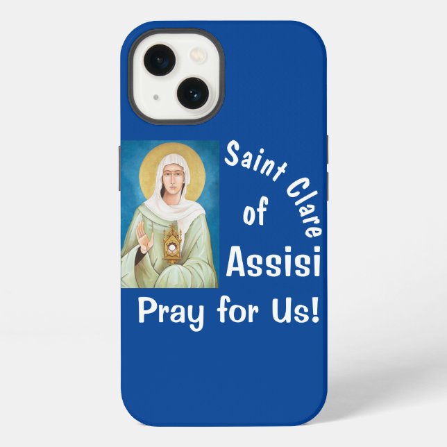 Saint Clare Assisi Iphone Case (Back)