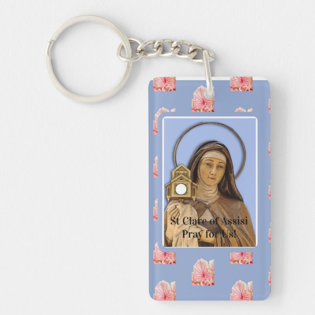 Saint Clare Assisi Keychain (Front)