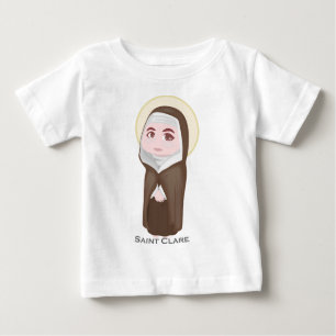 Saint Clare Cute Catholic Baby T-Shirt