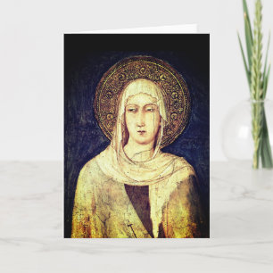 Saint Clare of Assisi by Simone Martini Card