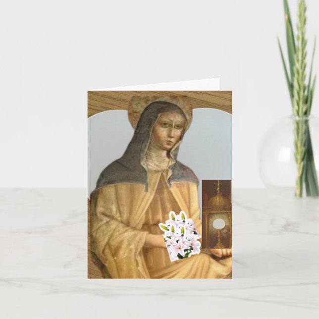 Saint Clare of Assisi Card (Front)