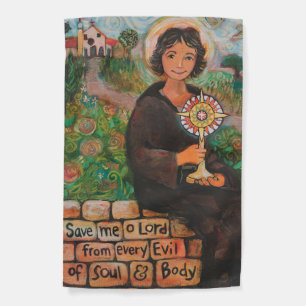 Saint Clare of Assisi Garden Flag
