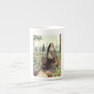 Saint Clare of Assisi: Patroness of Television Bone China Mug