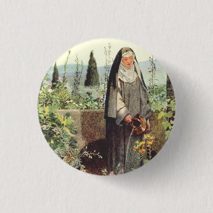 Saint Clare of Assisi: Patroness of Television Button