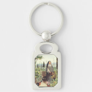 Saint Clare of Assisi: Patroness of Television Keychain
