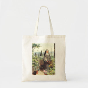 Saint Clare of Assisi: Patroness of Television Tote Bag