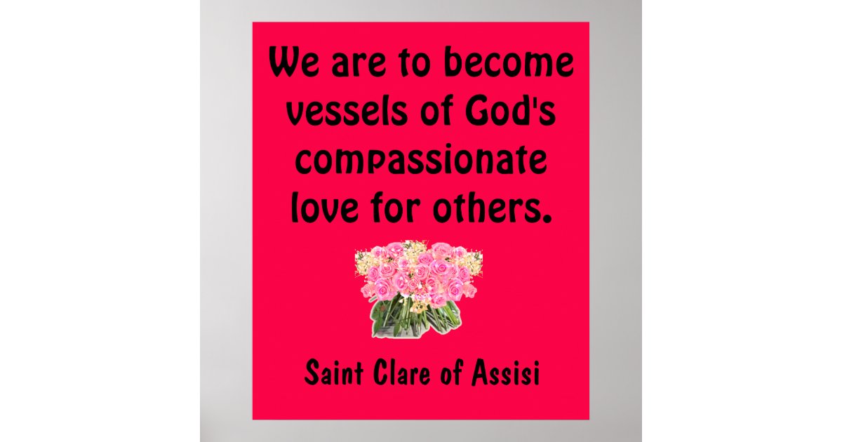 Saint Clare of Assisi Poster | Zazzle