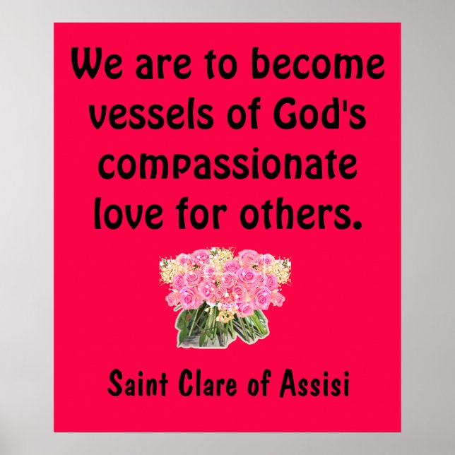 Saint Clare of Assisi Poster (Front)