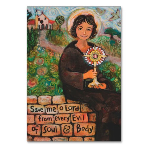 Saint Clare of Assisi Prayer Card