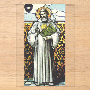 Saint Columbanus Irish missionary Acrylic Invitations