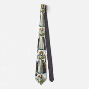 Saint Columbanus Irish missionary Neck Tie