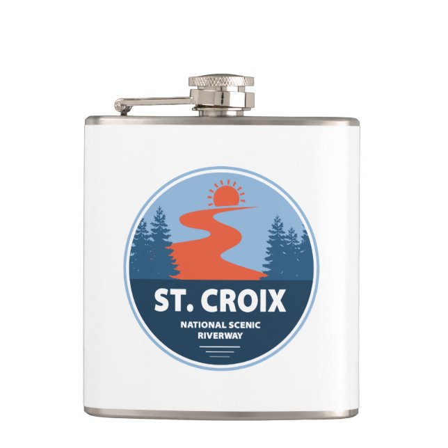Saint Croix National Scenic Riverway Flask (Front)