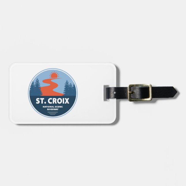 Saint Croix National Scenic Riverway Luggage Tag (Front Horizontal)