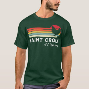 Saint Croix Retro Chicken Lover Souvenir T-Shirt