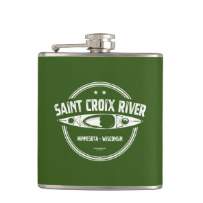 Saint Croix River Minnesota Wisconsin Kayaking Flask