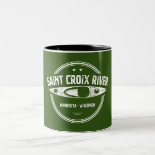 Saint Croix River Minnesota Wisconsin Kayaking Two-Tone Coffee Mug