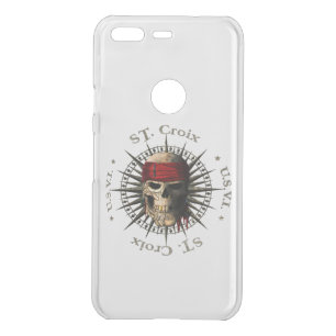 Saint Croix USVI Pirate Skull Uncommon Google Pixel Case