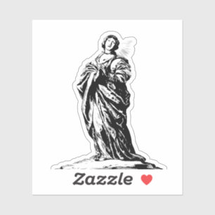 Saint Cunera of Rhenen virgin and martyr Sticker