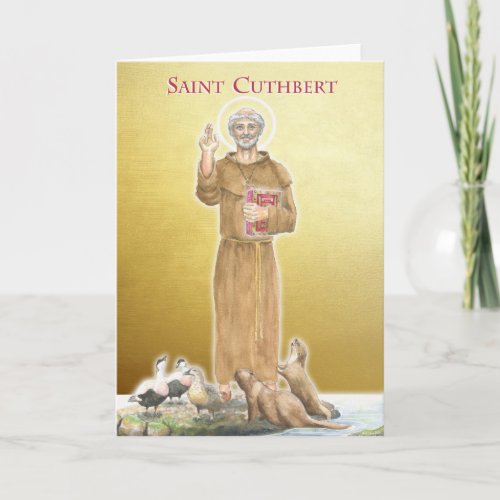 Saint Cuthbert 634 to 687AD Card