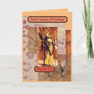 SAINT CYPRIAN OF CARTHAGE Card