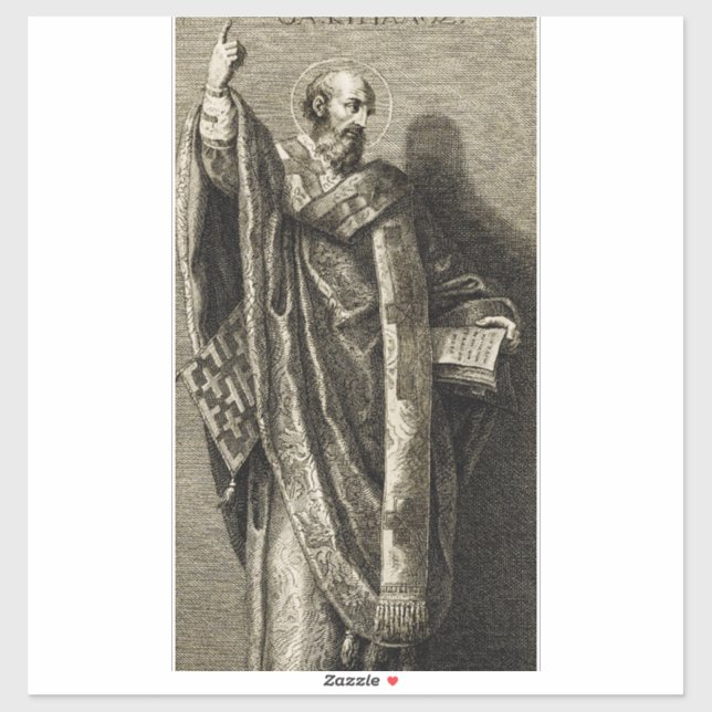 Saint Cyril of Jerusalem Confessor Sticker (Sheet)