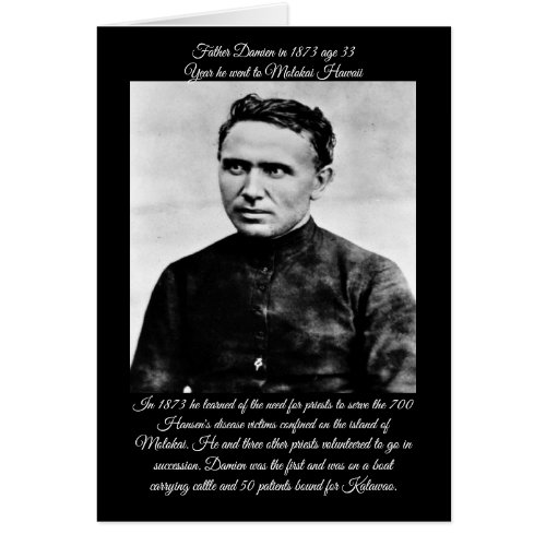 Saint Damien of Molokai greeting card