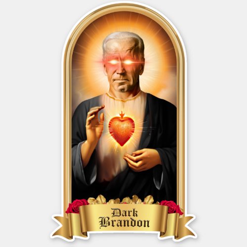 Saint Dark Brandon Prayer Candle Sticker