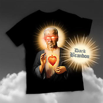 Saint Dark Brandon Prayer Candle T-shirt by Politicaltshirts at Zazzle